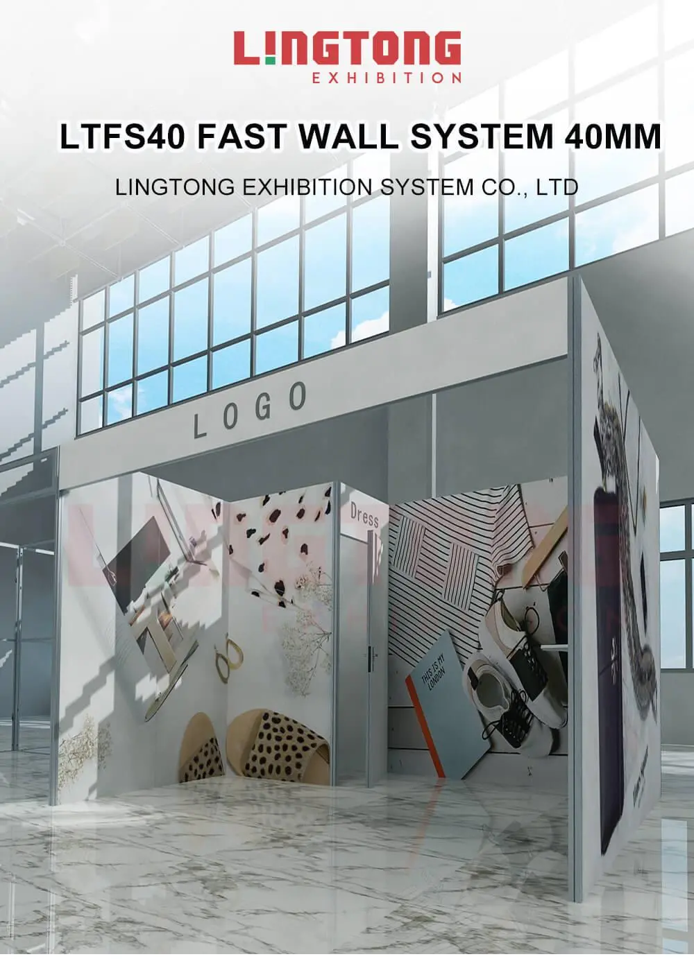 LTFS40-977x2400 Fast System Fast Wall Frame 40mm