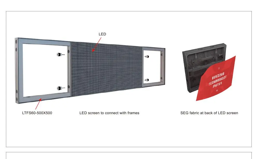 LTFS60-1000x2000 Fast System Fast Wall Frame 60mm