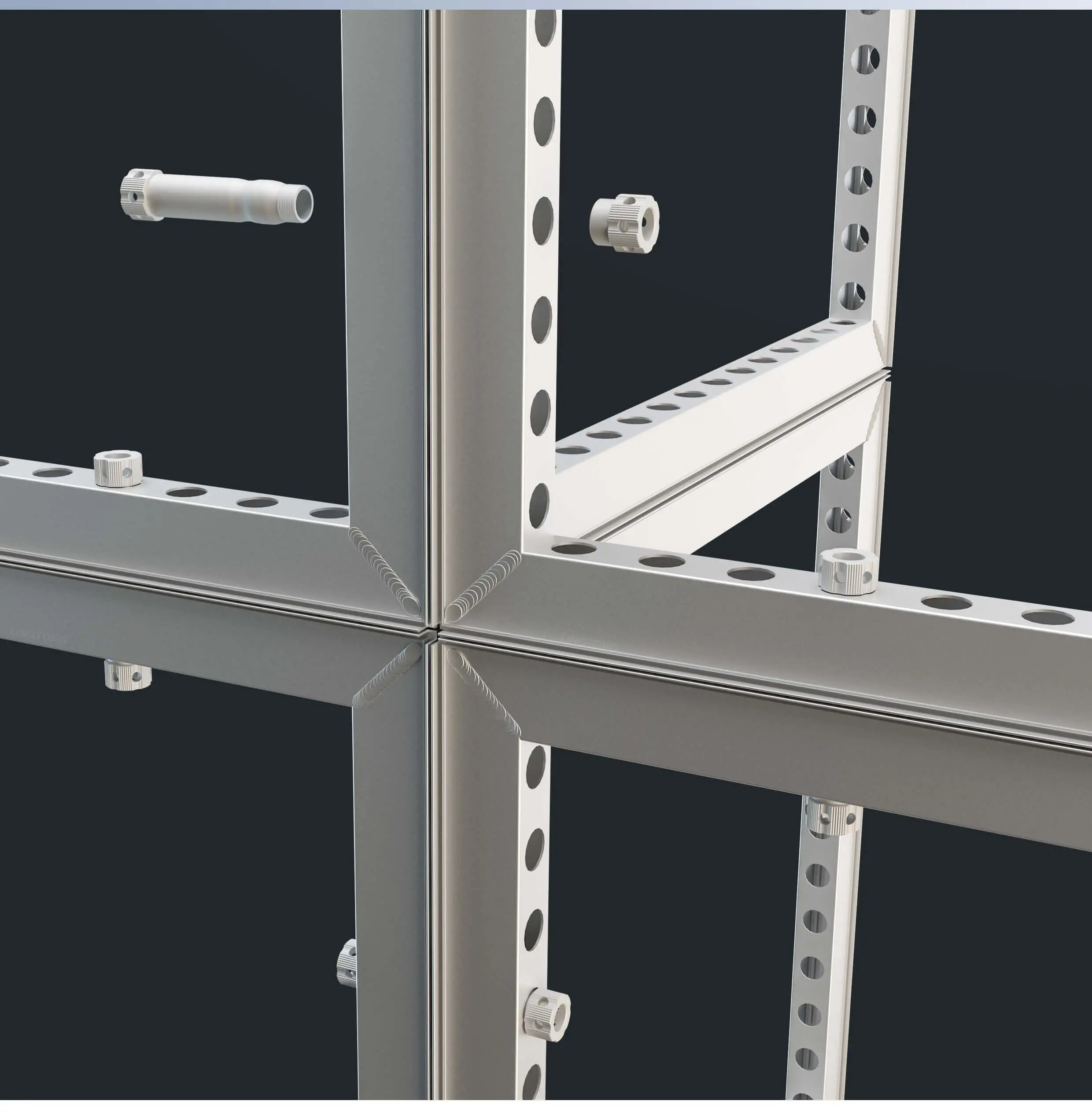 LTFS62-992X2418 Fast System 62mm welded rectangular frames with big holes
