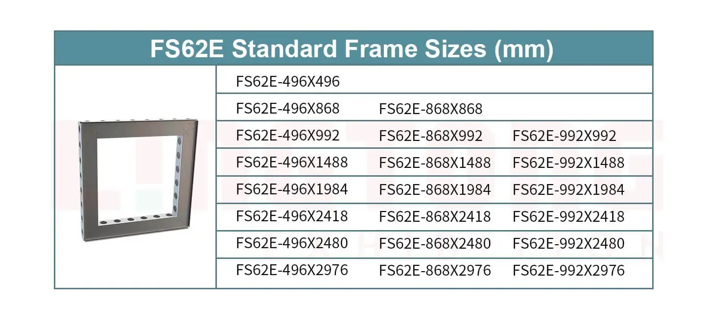 FS62E: 62mm Assembly Modular Frame