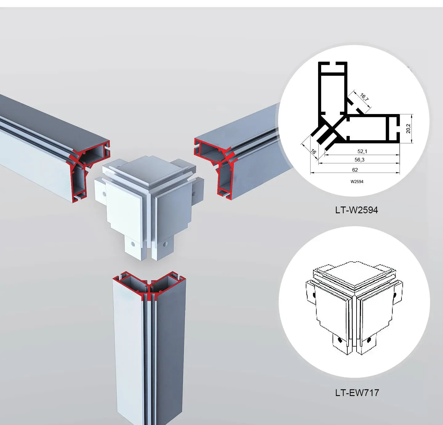LT-W2594 Fabric Extrusion for the Cube Structure