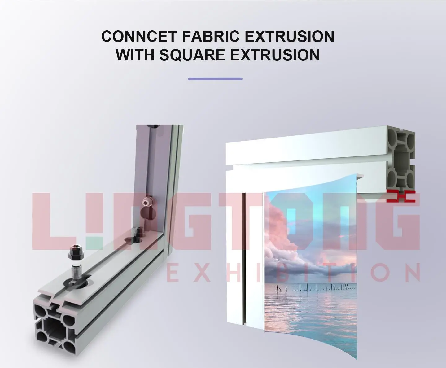 LT-M311 Square Extrusion/40mm For Aluminum Stand