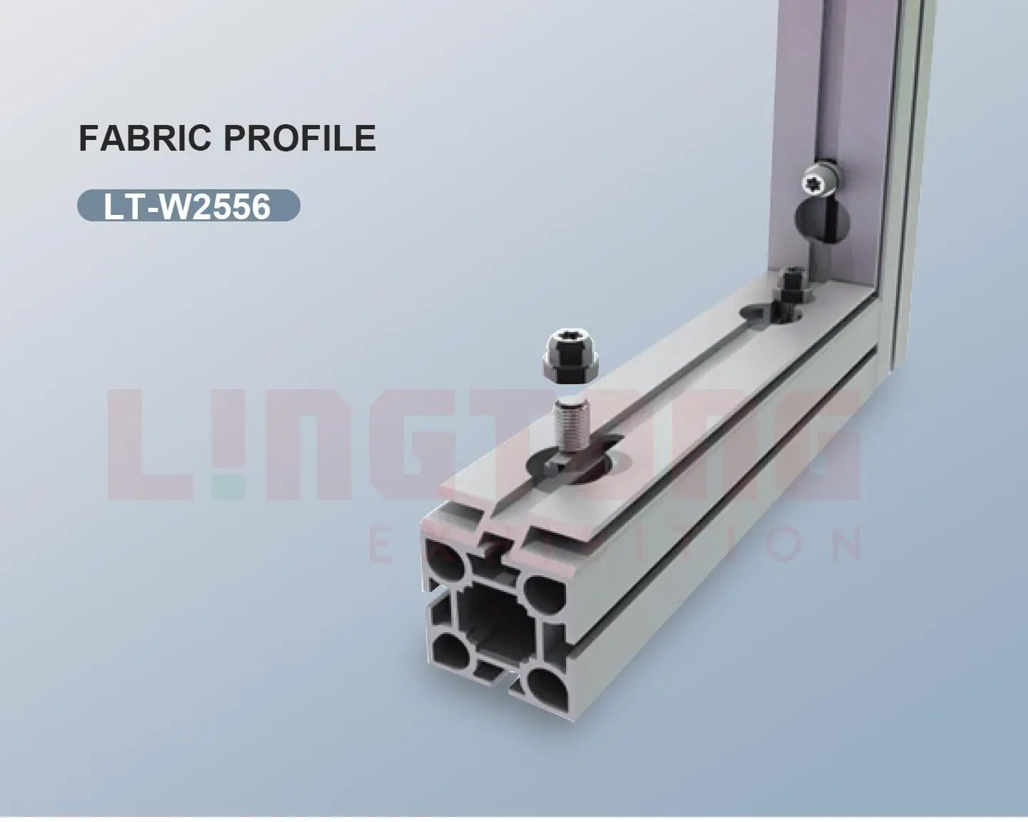 LT-W2556 Fabric Frame Extrusion/40mm for Fixing the SEG Fabric