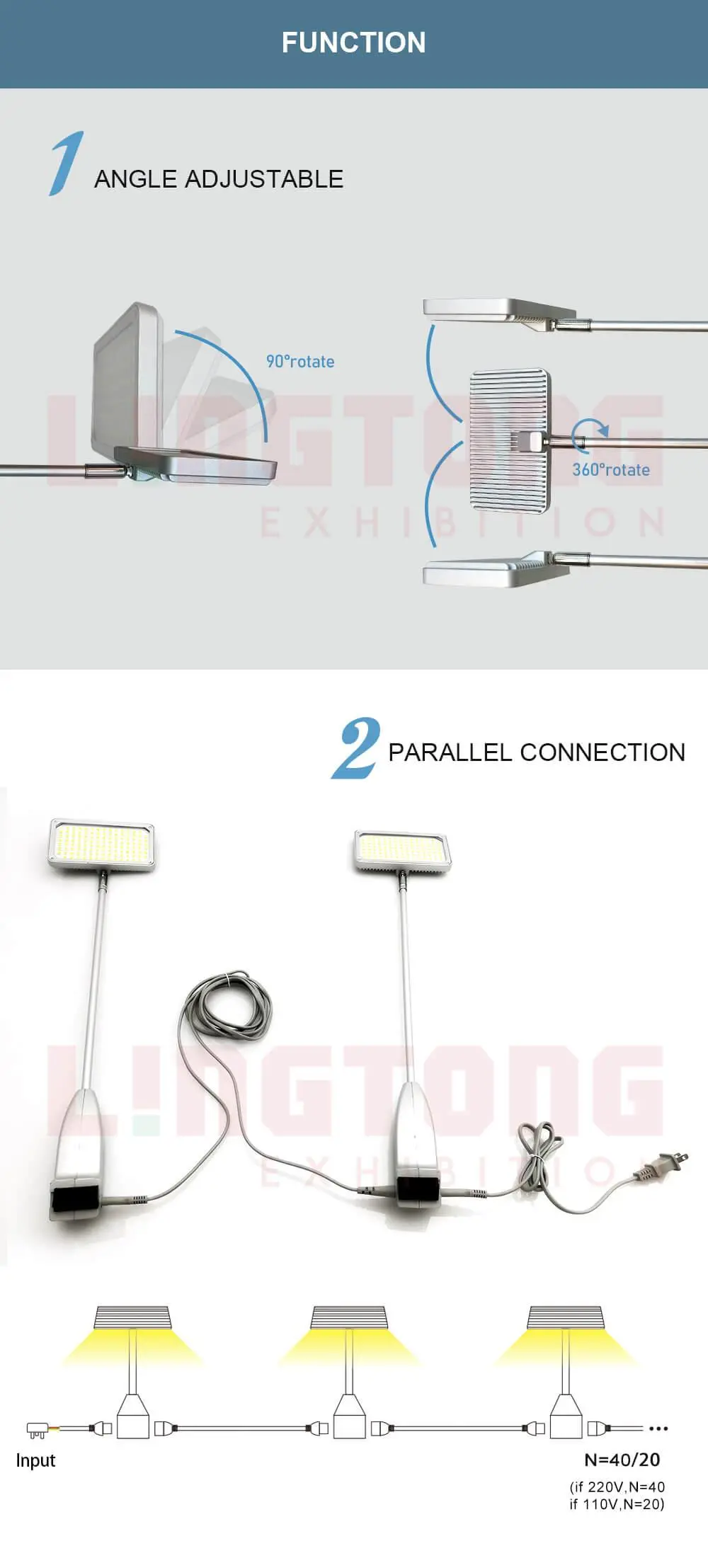 LT-DG520 Led lamp with sockets (transformer built in)