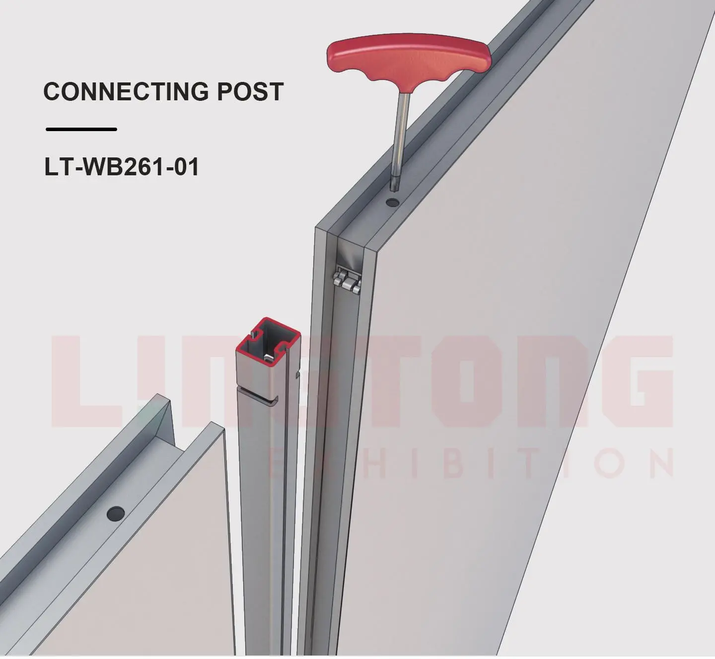 LT-WB261-01 Connecting Post For Complete-Set Wall For Art Gallery