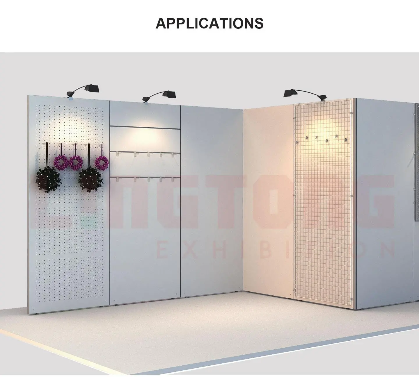 LT-WB261-01 Connecting Post For Complete-Set Wall For Art Gallery