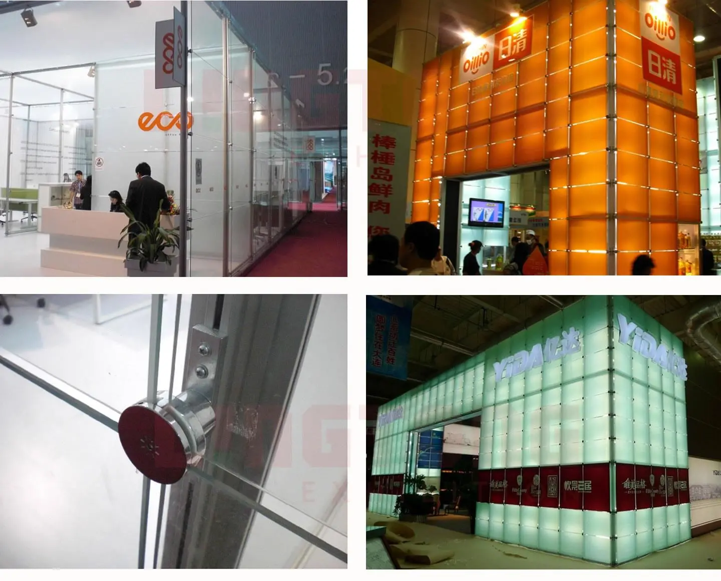 LT-BW-01 Glass/Panel Retainer For Advertising Display Screen