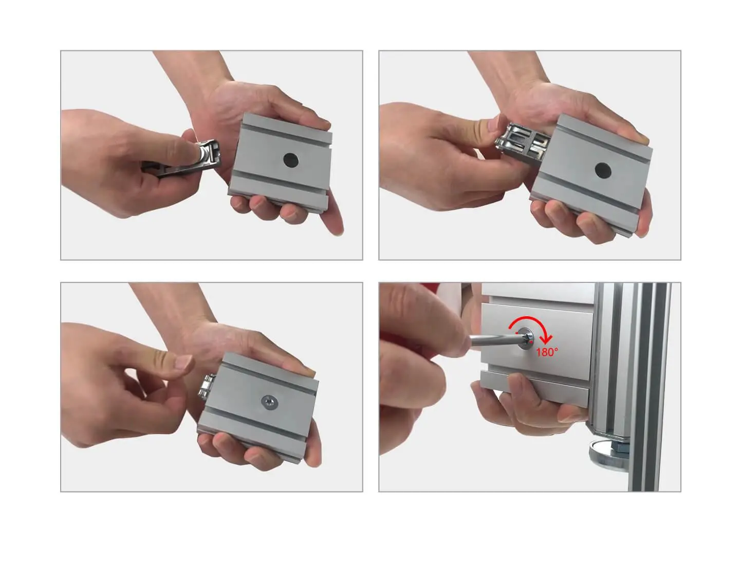LT-Z981F Tension Lock for Shell Scheme Standard Booth (Zinc Shell+Eccentric Button+Triple Spring Hoo