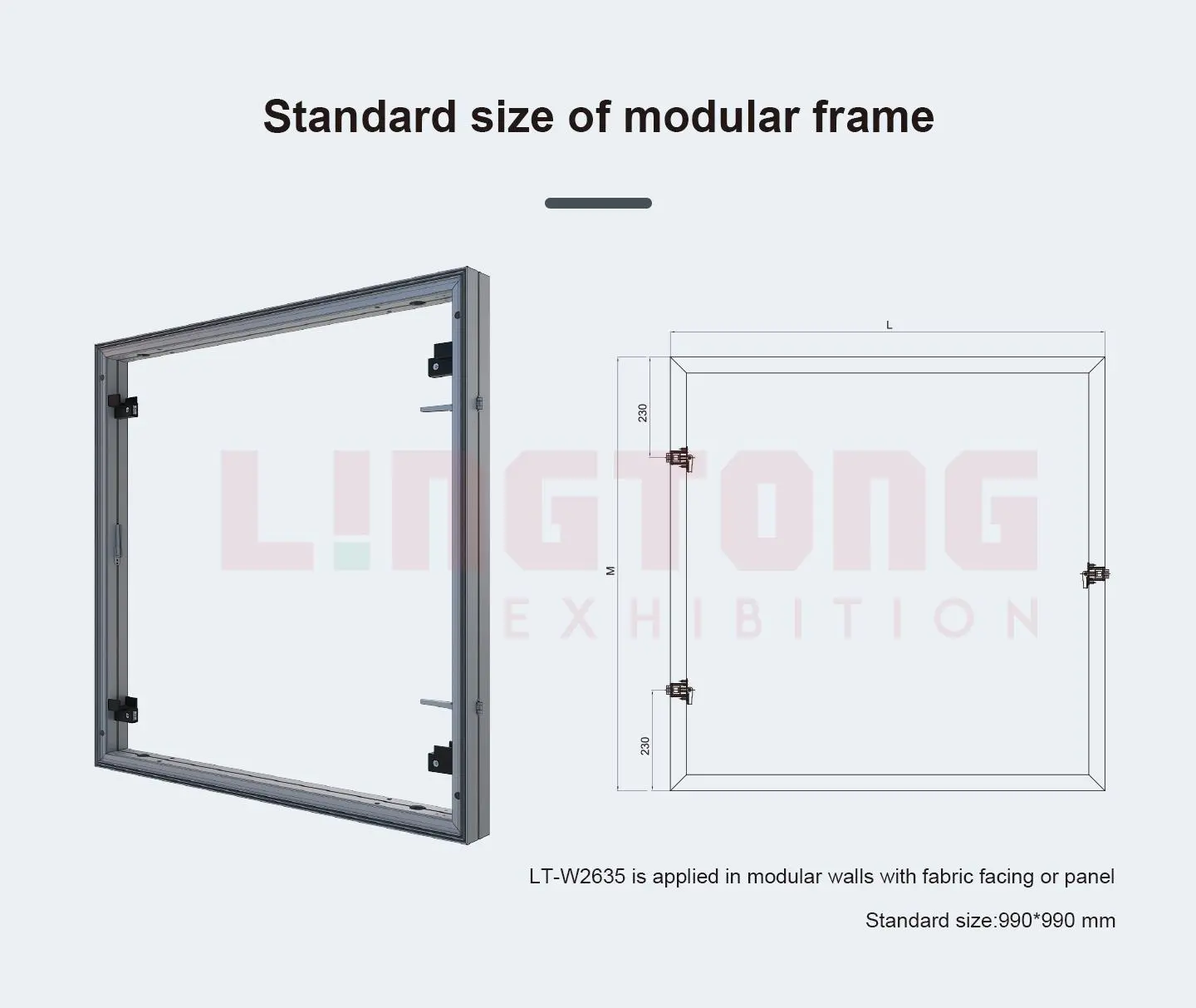 LT-W2635 Double Side Fabric/Panel Extrusion/80mm