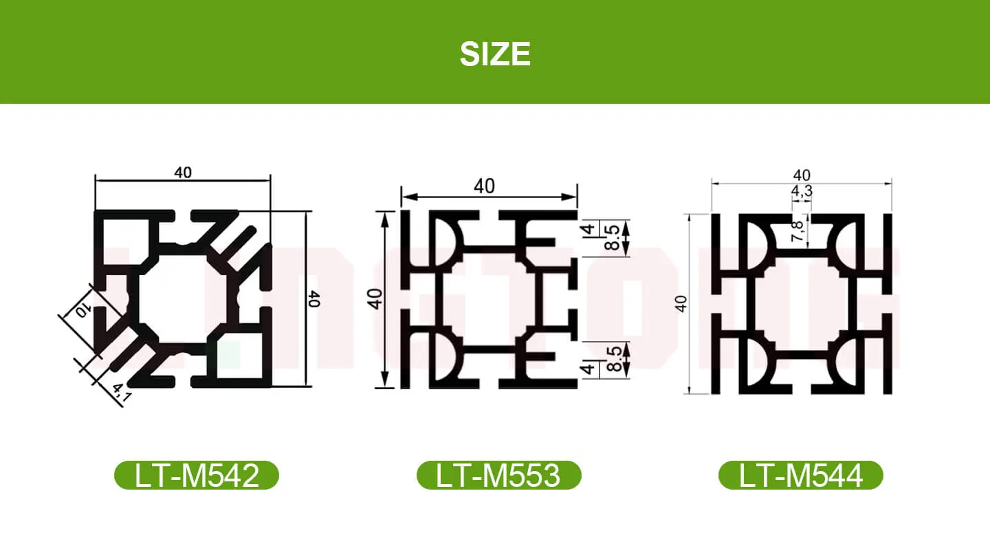 LT-M544 Square SEG Fabric Extrusion /40mm