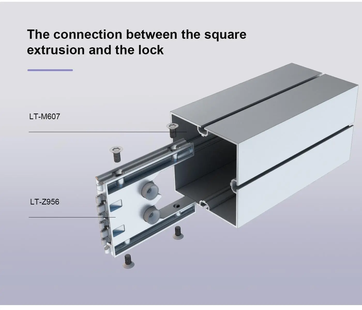 LT-M607 Square Extrusion/100mm For Exhibition Backdrop Wall