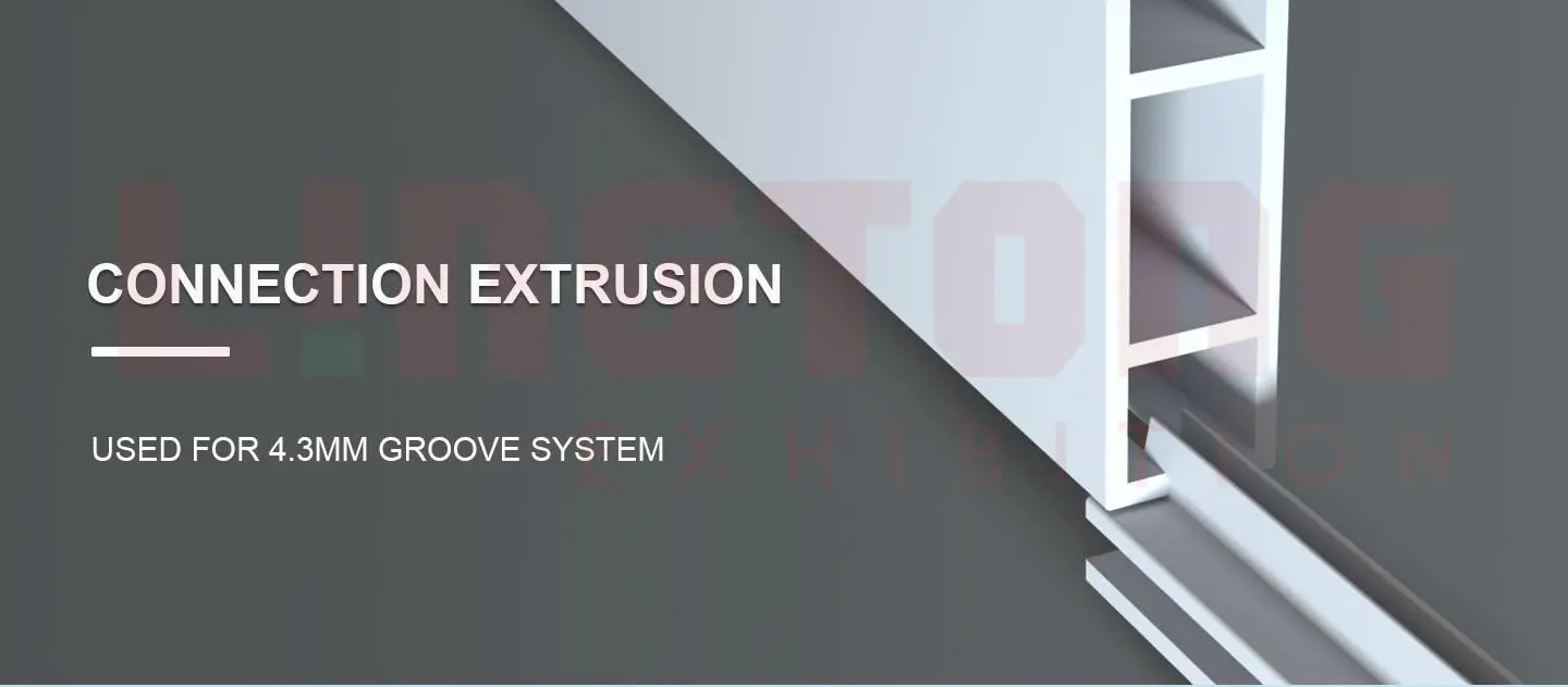 LT-W2564P Connection Extrusion for Fixing SEG Fabric