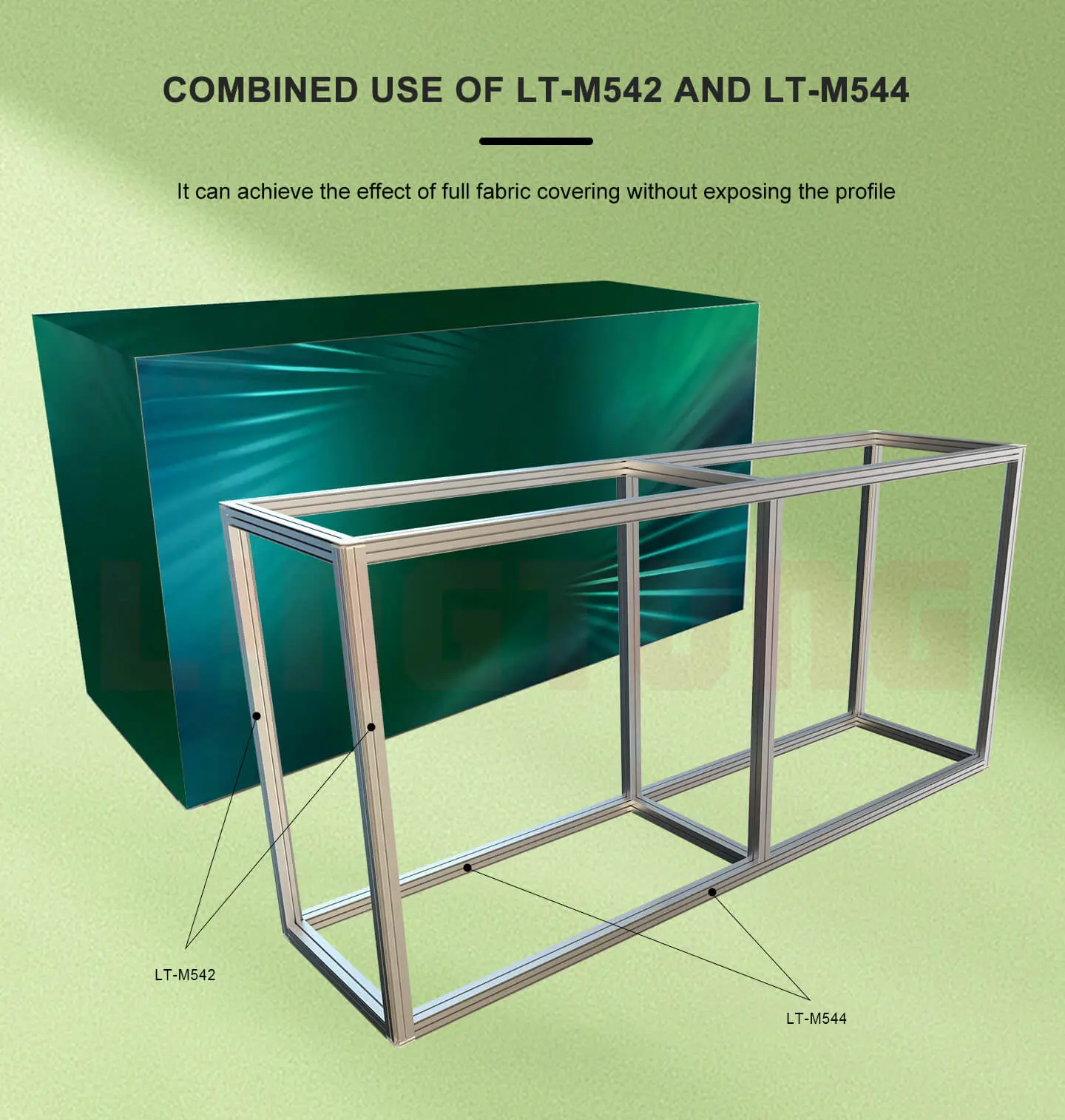 LT-M544 Square SEG Fabric Extrusion /40mm