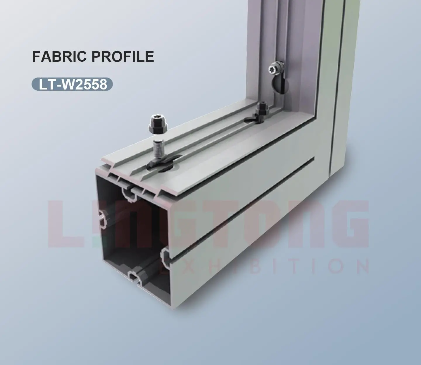 LT-W2558 Fabric Frame Extrusion/80mm for SEG Fabric Syetem