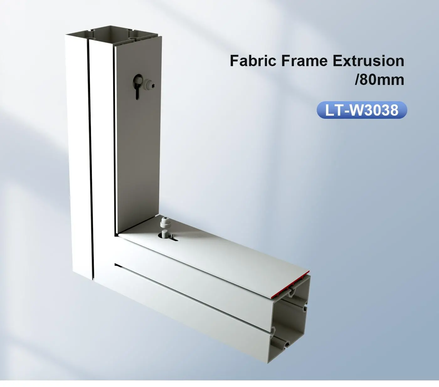 LT-W3038 Fabric Frame Extrusion/120mm for Lingtong SEG Fabric Syetem