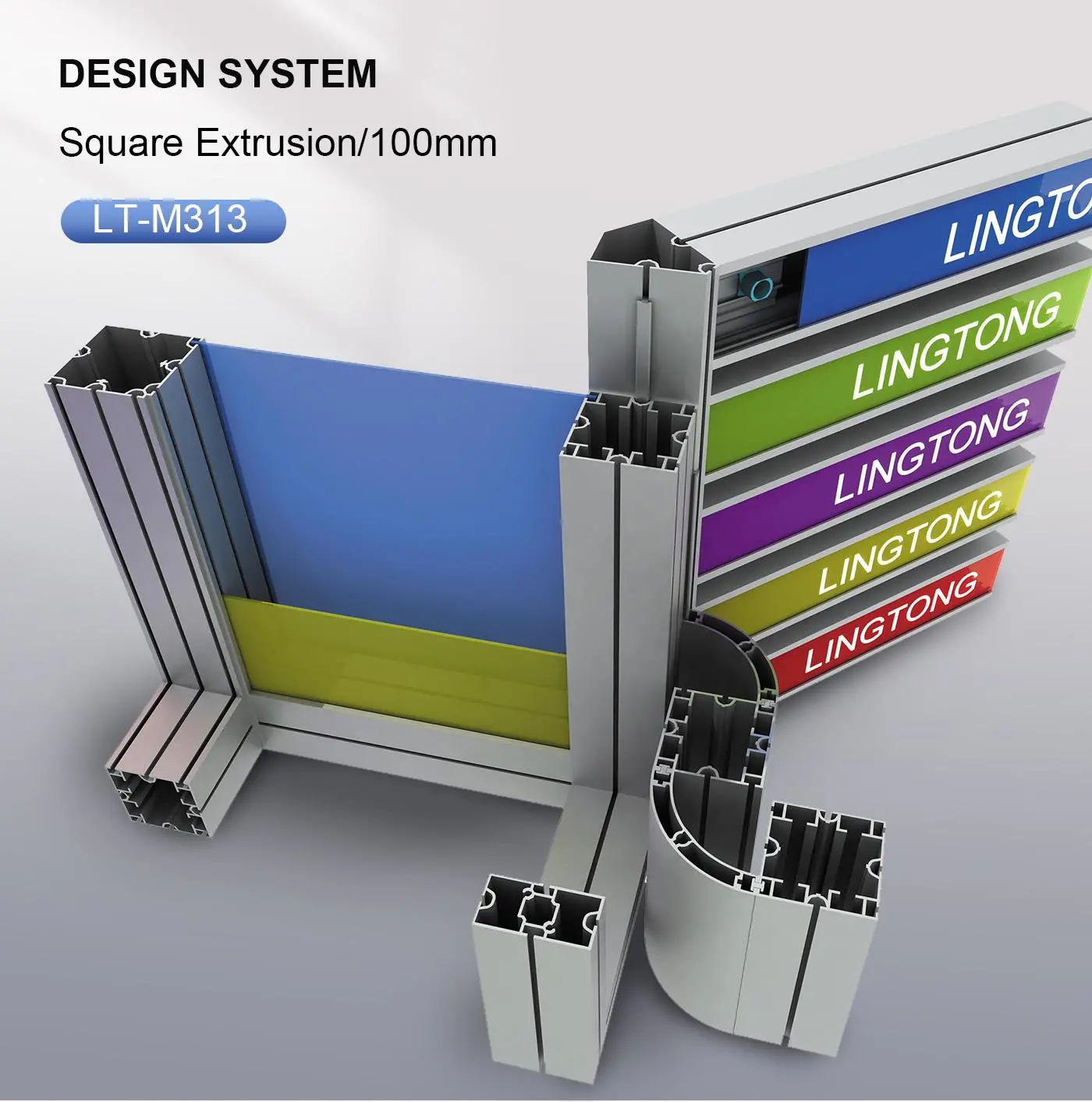 LT-M313 Square Extrusion/80mm For Booth Design