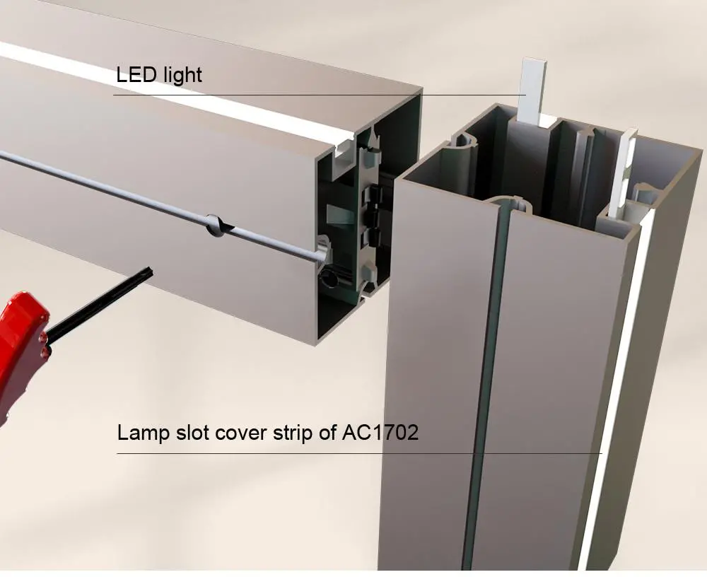 LT-AC1702 Square Extrusion/80mm For Exhibition Stand