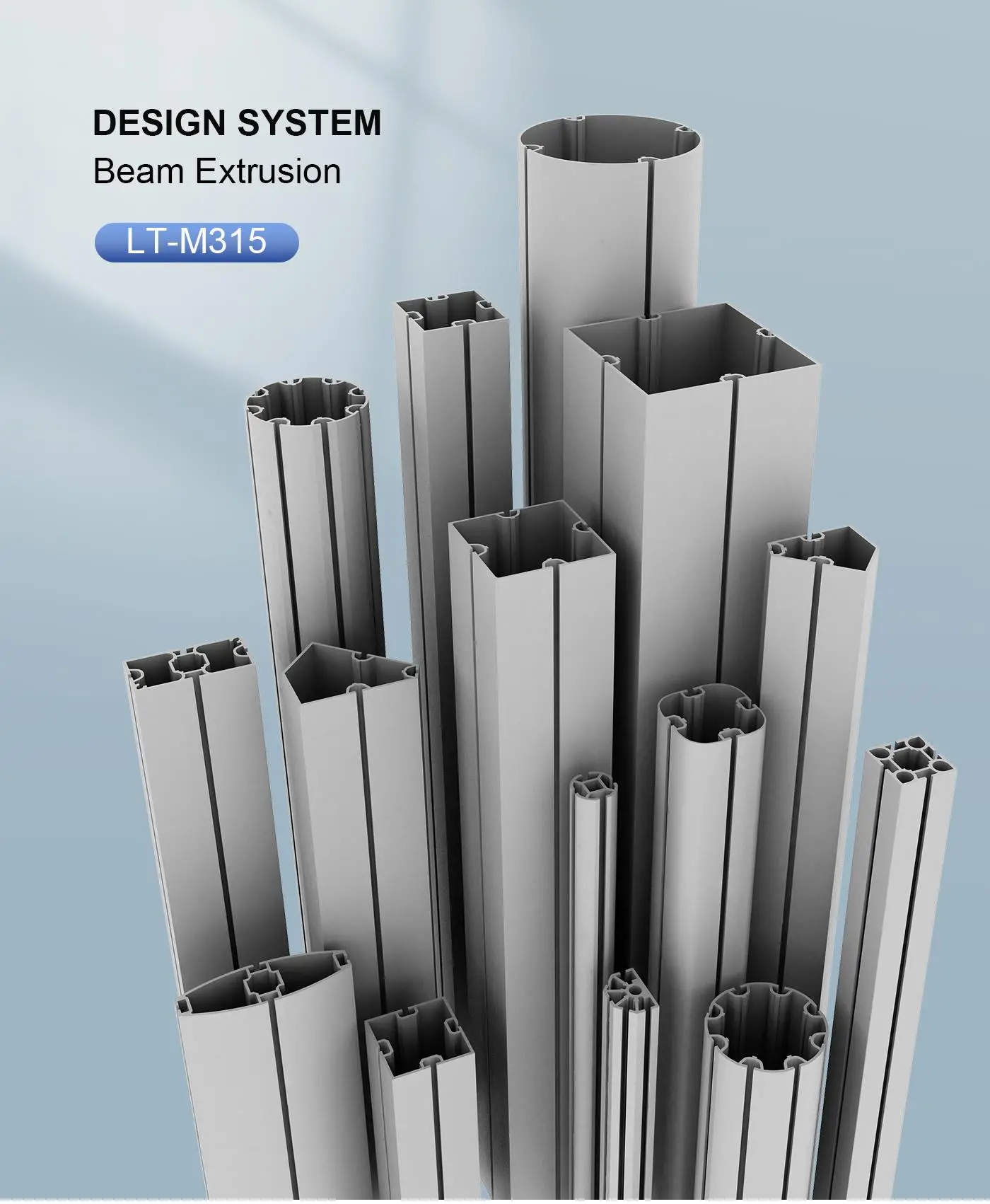 LT-M315 Beam Extrusion 40x80mm For Trade Show Stand