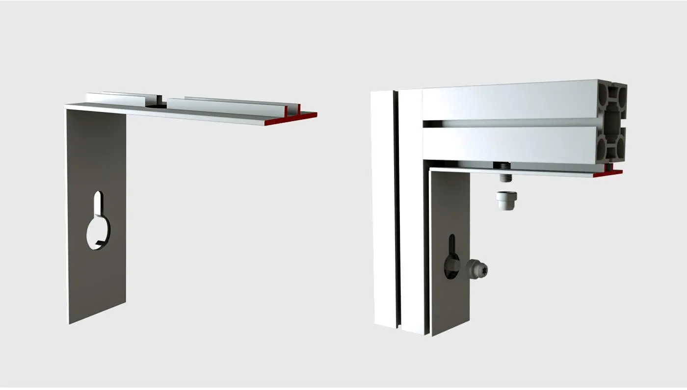 LT-W3037 Fabric Frame Extrusion/40mm for Fixing the SEG Fabric