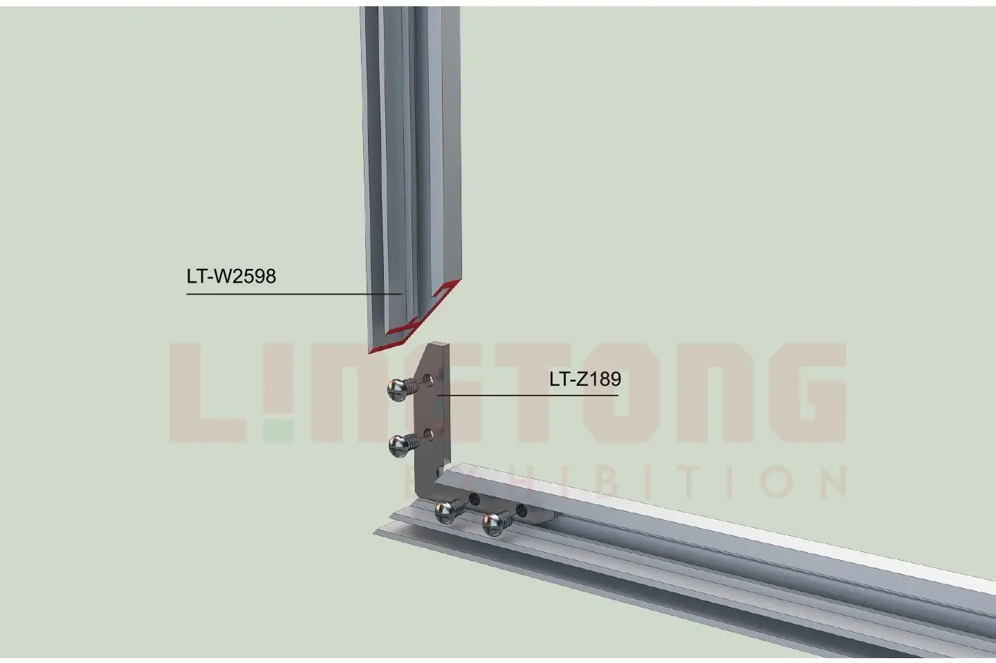 LT-W2598 Single Side Fabric Extrusion/14.5mm for Fixing the SEG Fabric