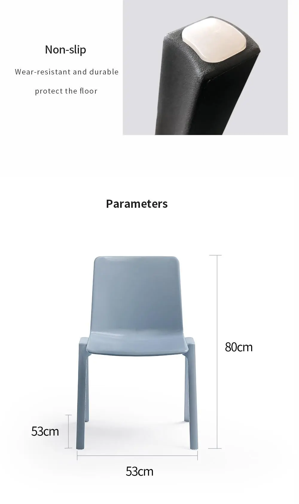 LT-ZET-01 PP Plastic Stackable Chair