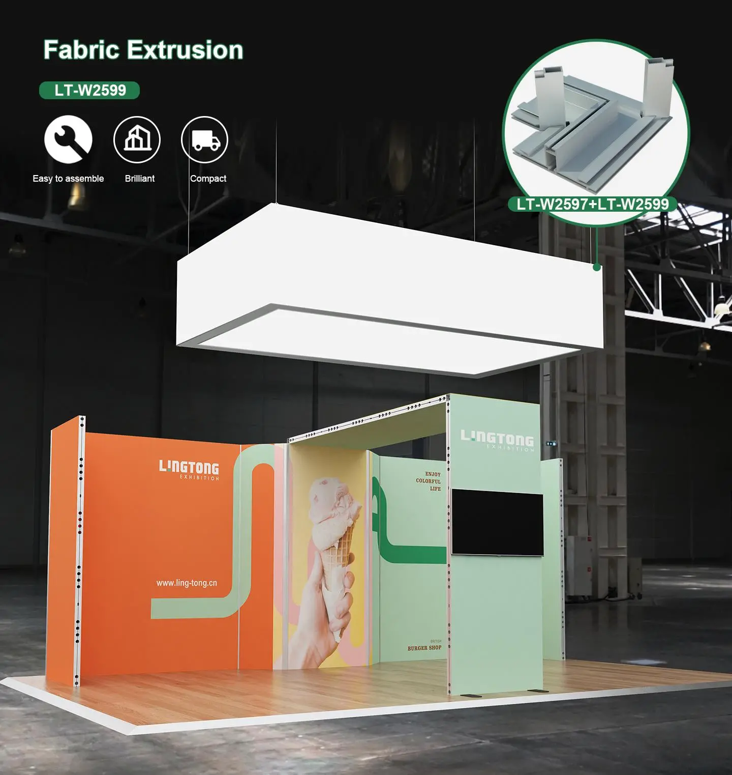 LT-W2599 Fabric Extrusion for fixing SEG Fabric