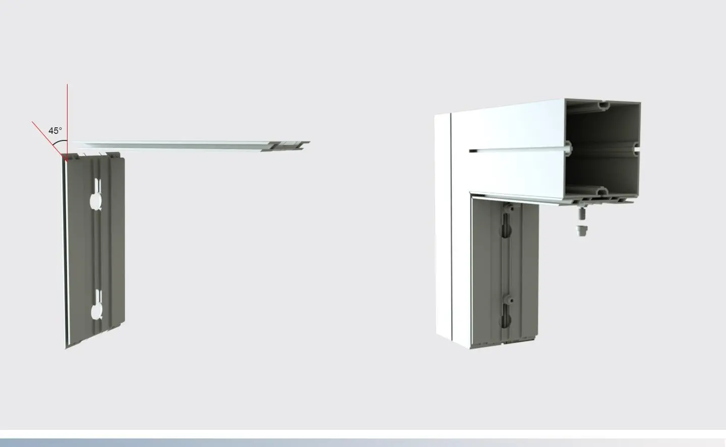 LT-W2559 Fabric Frame Extrusion/100mm  for SEG Fabric