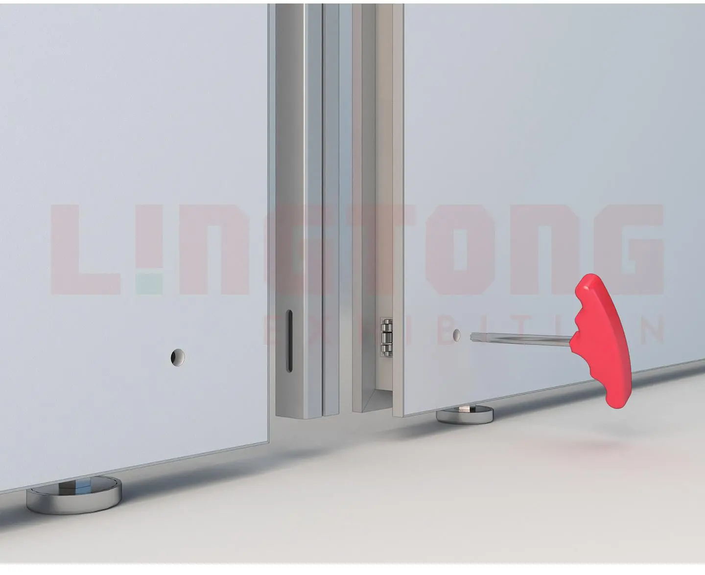 LT-WB261-01 Connecting Post For Complete-Set Wall For Art Gallery