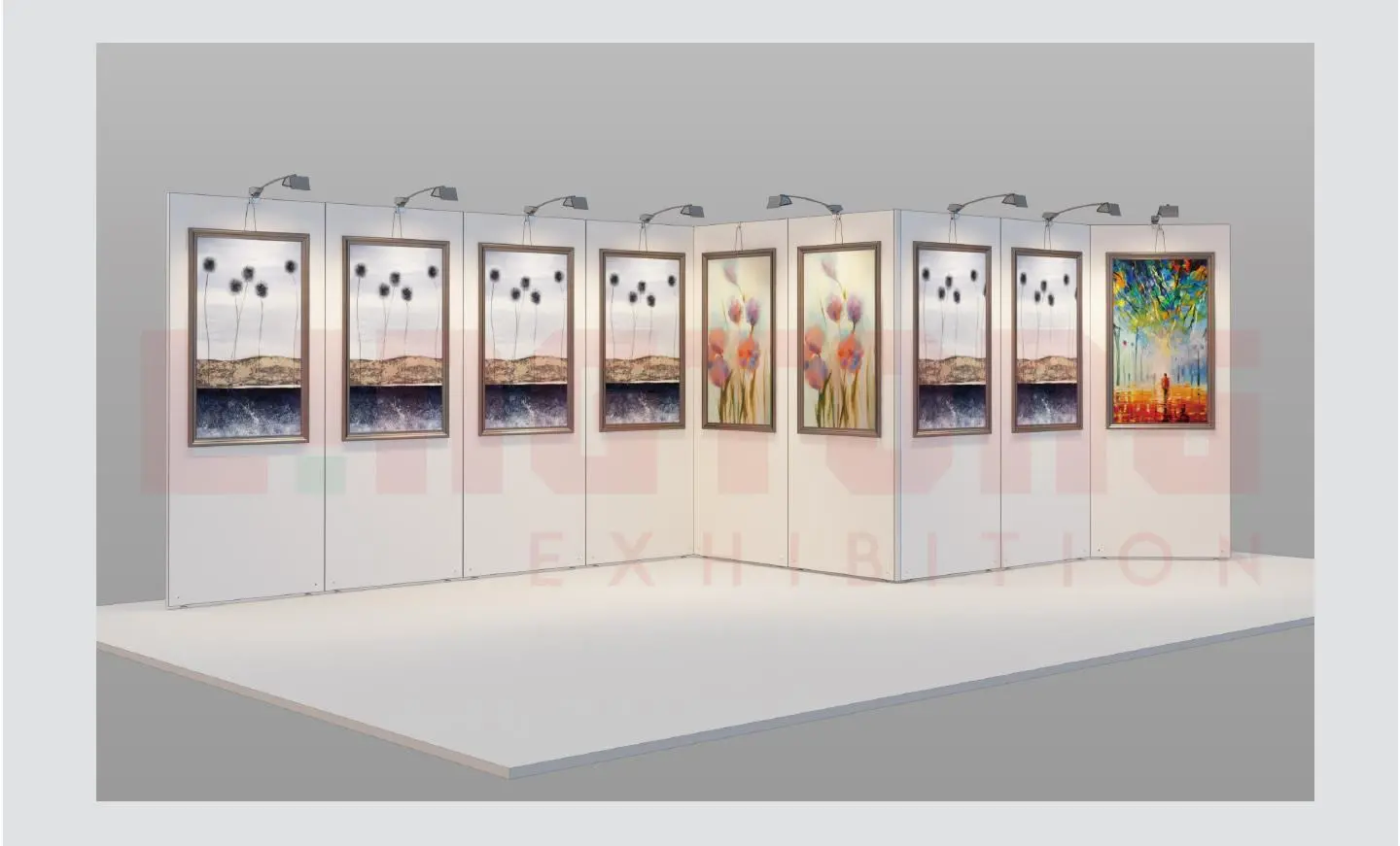LT-WB261-19 Connecting Post With Hinge For Adjustable Display Wall