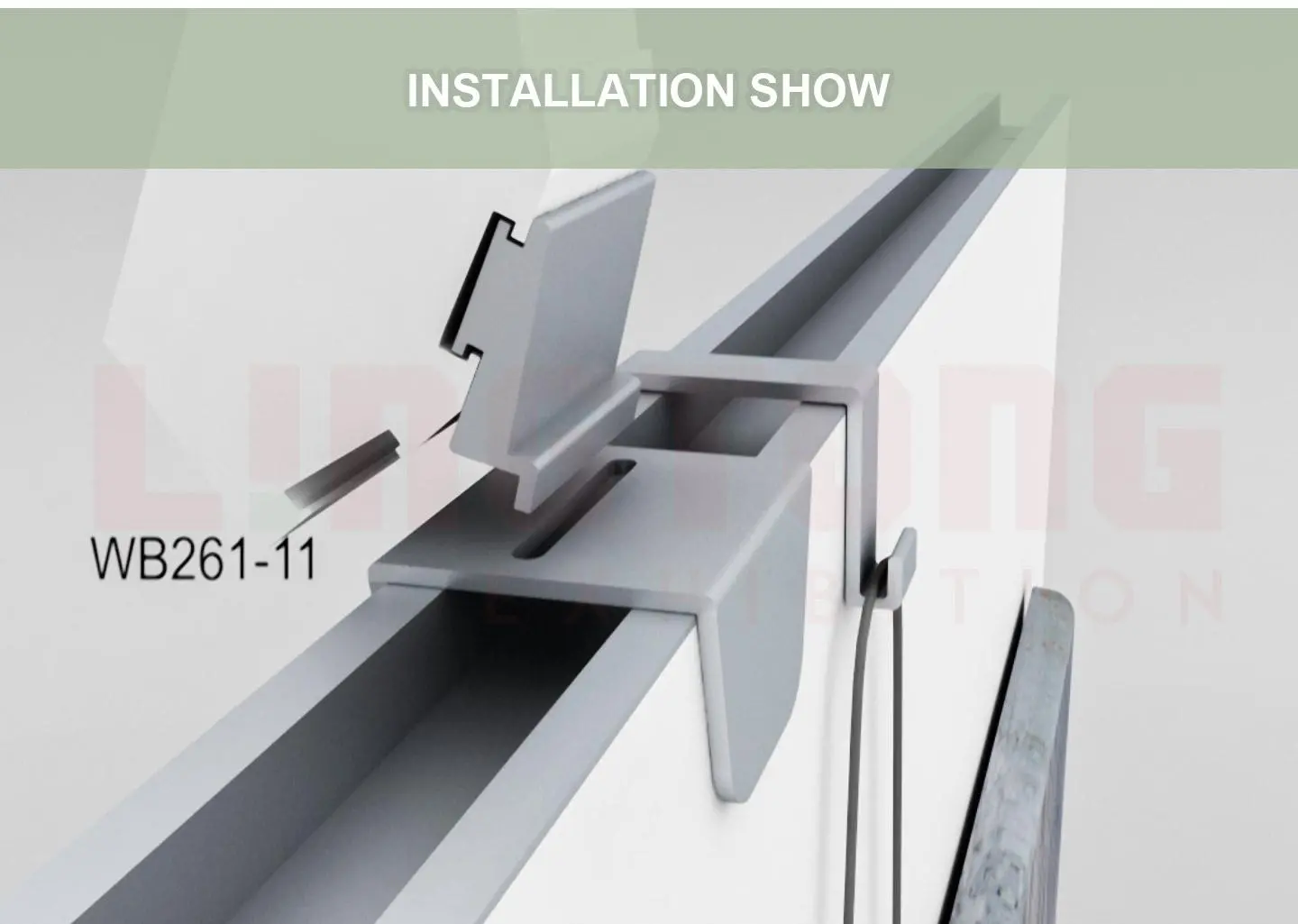 LT-WB261-11 Hanger Bracket for Arm Light for Exhibition Partition Walls