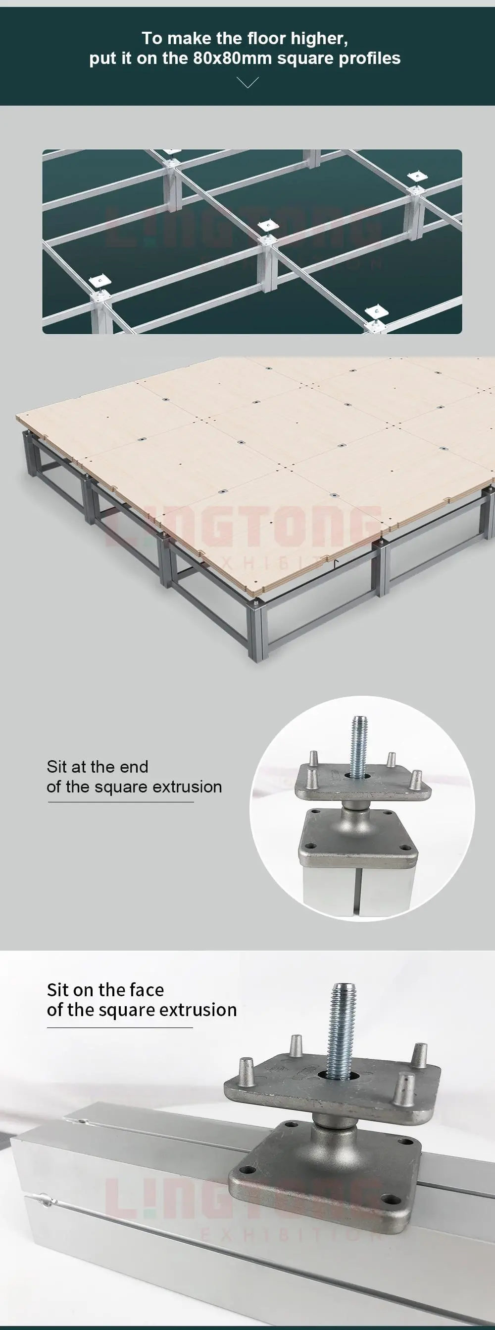 LT-HF1 Adjustable Foot For Adjustable Rised Foot Floor System