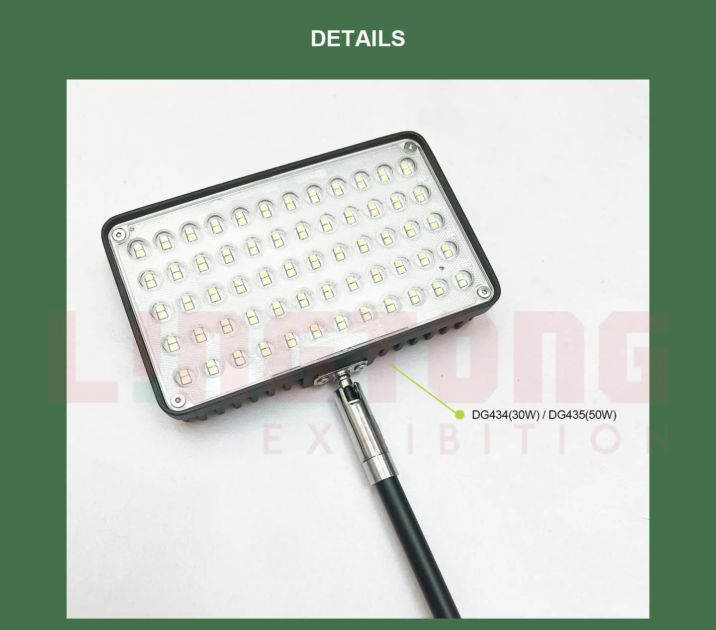 LT-DG434-LT-DG435-LED ARM LIGHTS SPOT LIGHTS LIGHTS CHANGEABLE SWITCHABLE 30W AND 50W
