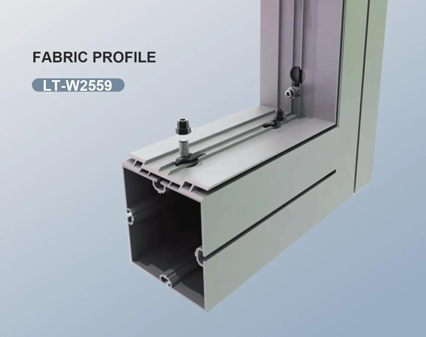LT-W2559 Fabric Frame Extrusion/100mm  for SEG Fabric
