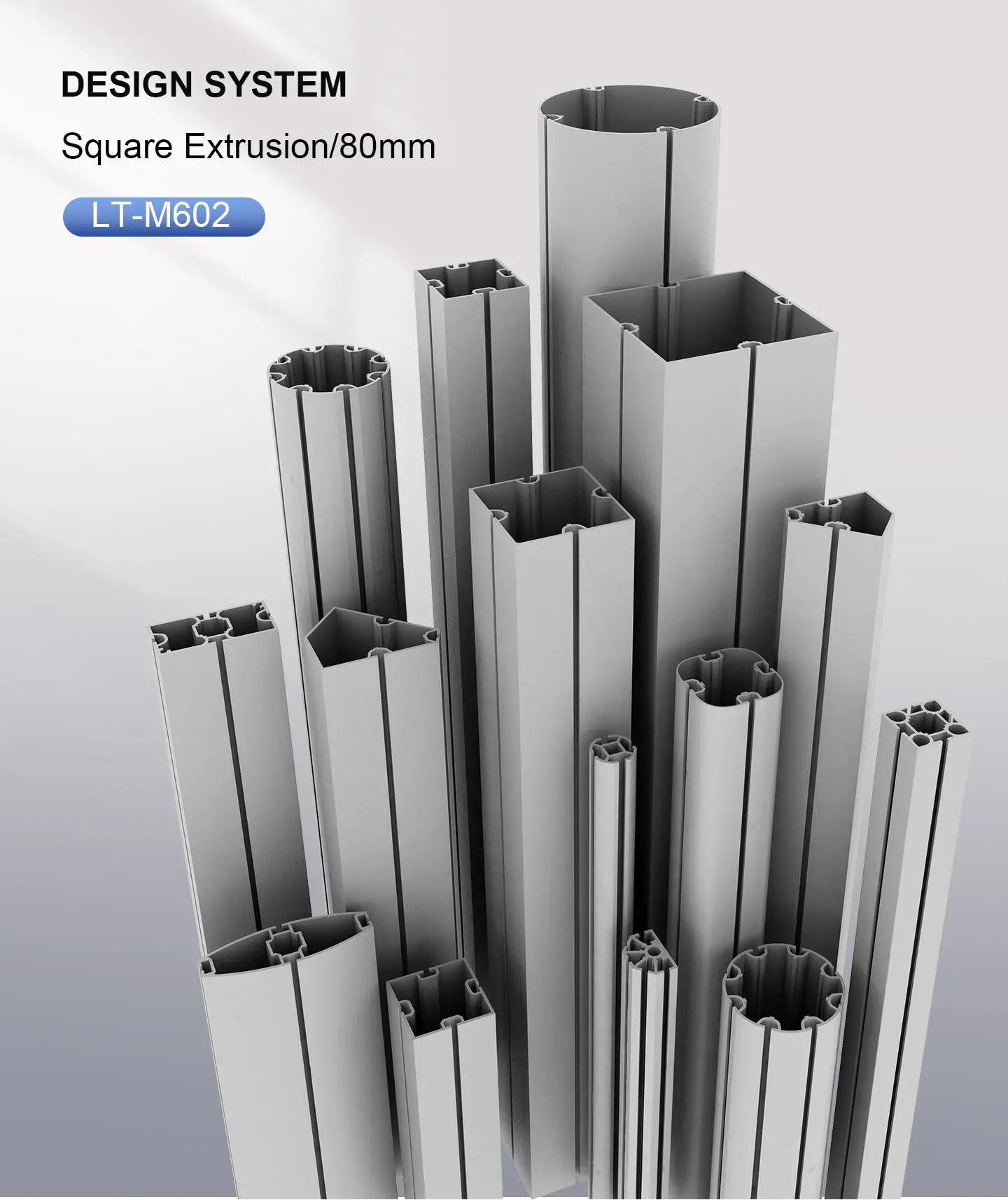 LT-M602 Square Extrusion/60mm For Trade Show