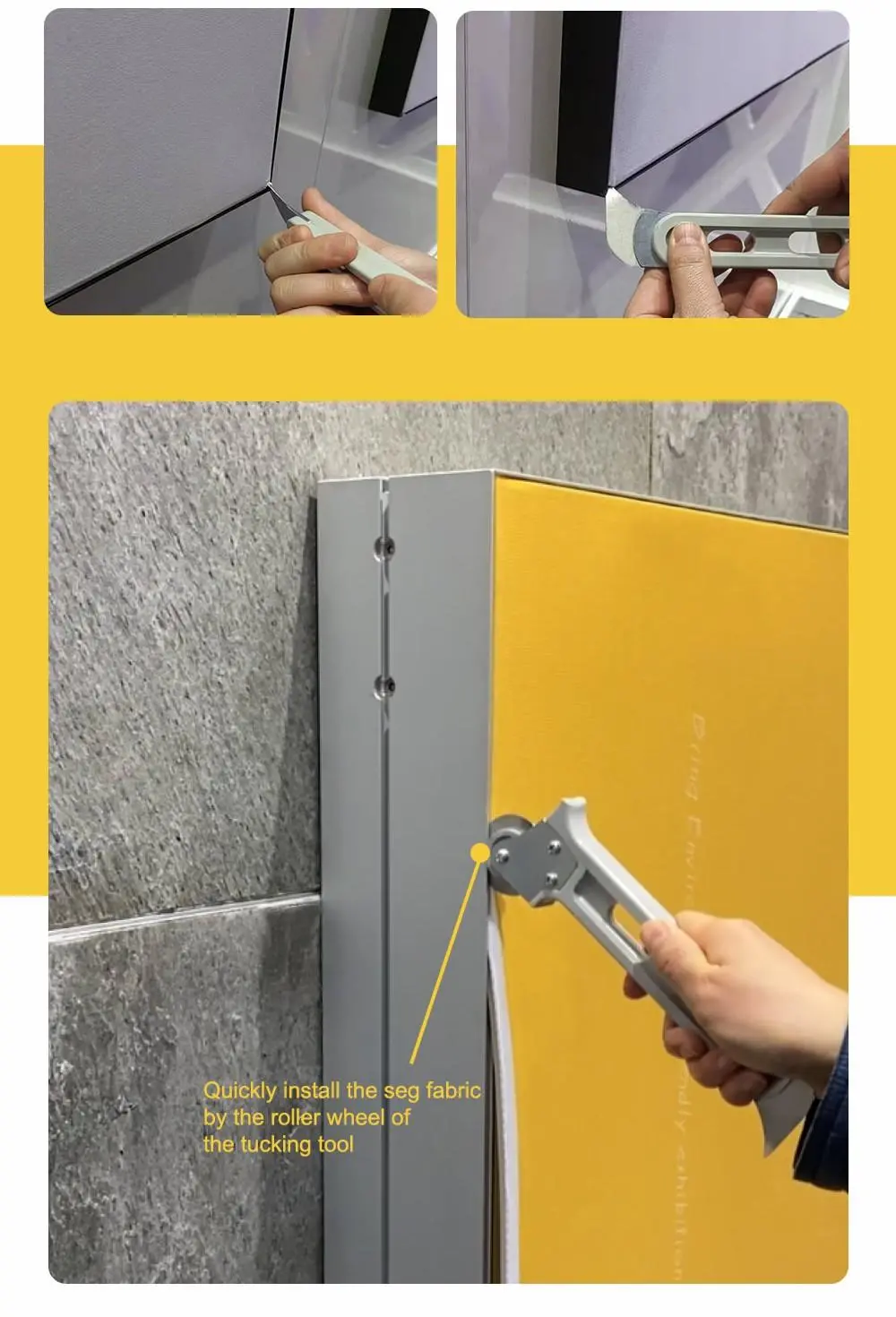 LT-E20 Multi-Functional Roller Press Tucking Tool for SEG Fabric Panels