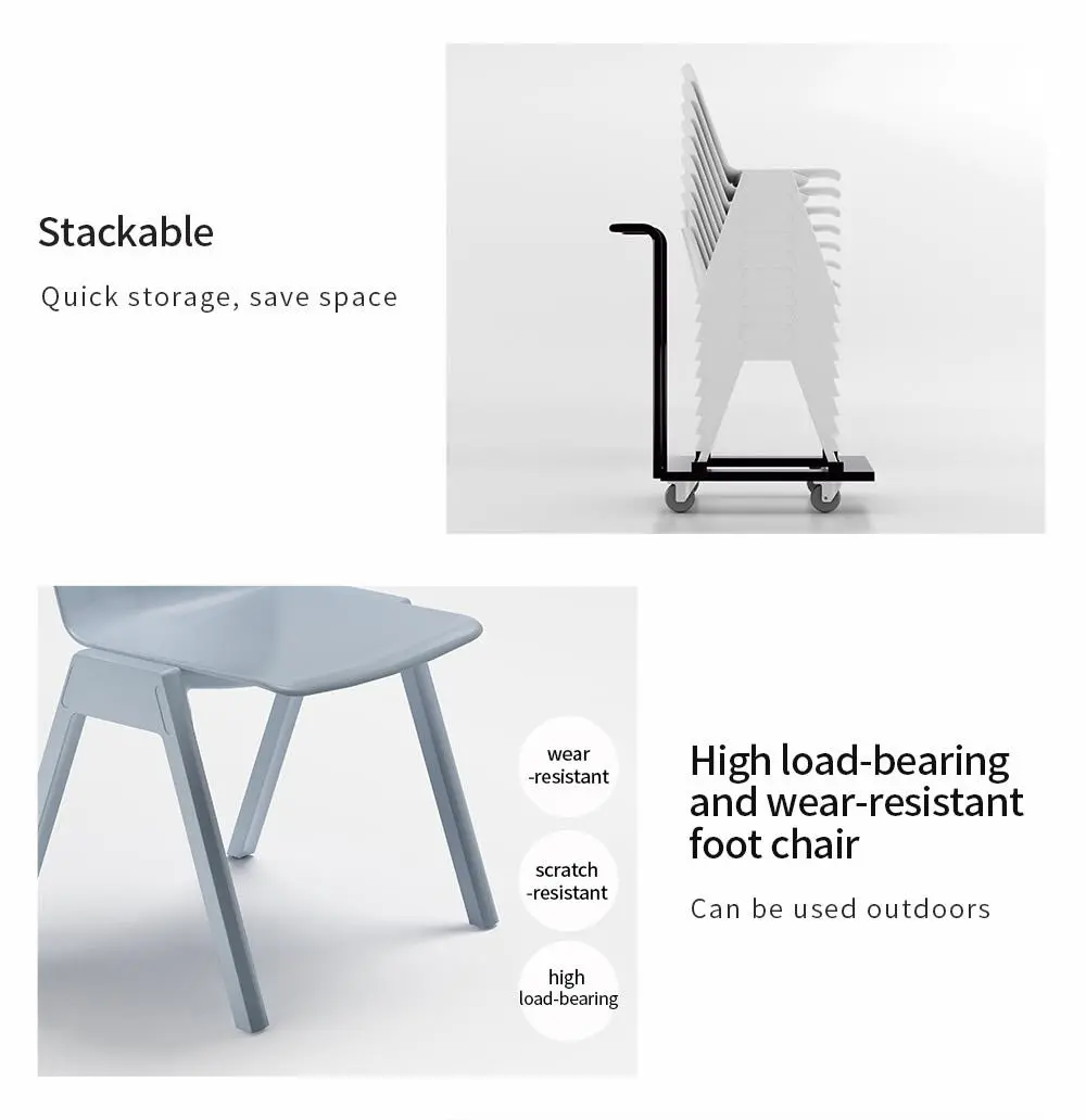 LT-ZET-01 PP Plastic Stackable Chair